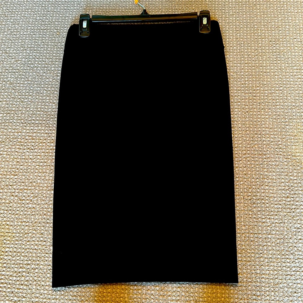Womens Helmut Lang Lined Elastic Waist Black Skirt - image 1